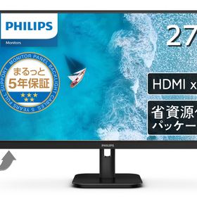 Philips｜フィリップス 27E1N1800A/11 液晶ディスプレイ(27型/IPS/4K UHD 3840×2160/60Hz/4ms/HDR10/HDMI2.0/DP1.4/VESA/5年保証)(ブラ
