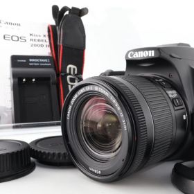 《 ショット数 3000以下》Canon デジタル一眼レフカメラ EOS Kiss X10 標準ズームキット ブラック KISSX10BK-1855ISSTMLK