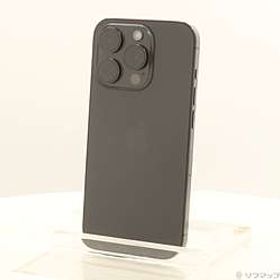 〔中古品〕 iPhone15 Pro 128GB ブラックチタニウム MTU73J／A SIMフリー ［6.1インチ有機EL／Apple A17 Pro／RAM:8GB／ナノSIM］〔中古品〕 iPhone15 Pro 128GB ブラックチタニウム MTU73J／A SIMフリー ［6.1インチ有機EL／Apple A17 Pro／RAM:8GB／ナノSIM］