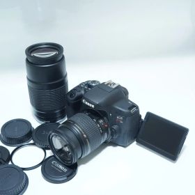 スマホ転送・自撮りができるキャノンEOS Kiss X8i ダブルレンズセット