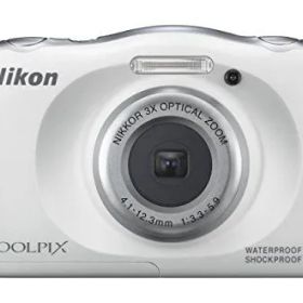 【中古】Nikon デジタルカメラ S33 防水 1317万画素 S33 ホワイト S33WH