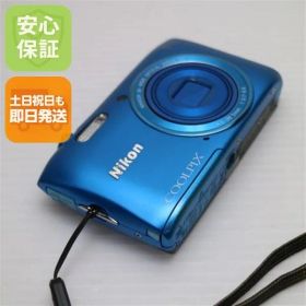 美品 COOLPIX S3600 コバルトブルー 即日発送 デジカメ ニコン 本体 土日祝発送OK 04000