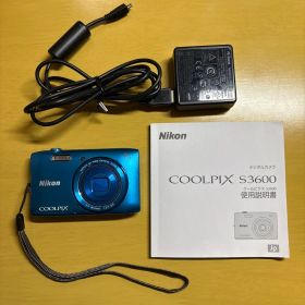 【充電器付き】Nikon COOLPIX S3600 コバルトブルー