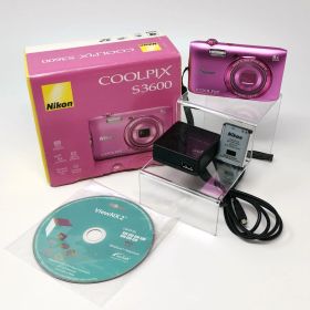 ニコン coolpix s3600 ピンク ジャンク デジカメ デジタルカメラ 箱あり 管理番号ARCAMKO655