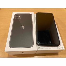 アイフォーン(iPhone)のApple iPhone11 128GB SIMフリー ブラック スマートフォン(スマートフォン本体)
