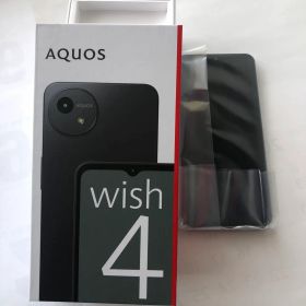 AQUOS wish 4 ブラック 本体 充電器付き