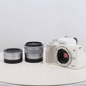 〔中古〕Canon(キヤノン) EOS Kiss M ダブルレンズキット ホワイト〔297-ud〕