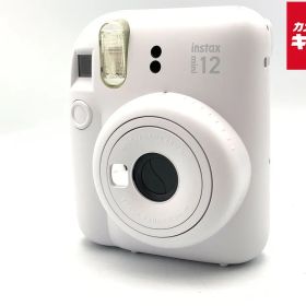 【中古】 【美品】 フジフイルム インスタントカメラ instax mini 12 「チェキ」 クレイホワイト