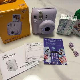 instax mini 12本体 チェキフィルム10枚付 ライラックパープル