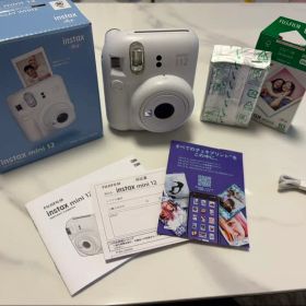 instax mini 12本体 チェキフィルム10枚付 ホワイト