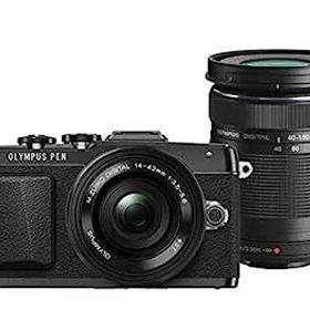 【中古】OLYMPUS PEN E-PL7 EZダブルズームキット ブラック ミラーレス一眼 E-PL7 EZ DZKIT BLK