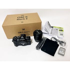 オーエムエムデザイン(OMMデザイン)のOM SYSTEM OM-5 Mark2 ミラーレス 一眼 カメラ レンズキット ブラック ED12-45mm F4.0 PRO 超美品(ミラーレス一眼)