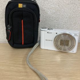 ％３【通電確認動作未確認】Sony Cybershot DSC-WX300 20倍ズーム ホワイト 袋付き【カメラ】【1】