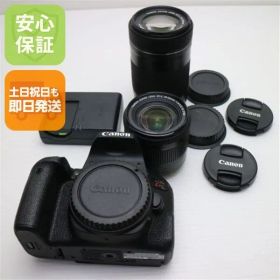 新品同様 EOS Kiss X9i ダブルズームキット ブラック 即日発送 一眼レフ Canon 本体 土日祝発送OK 08000