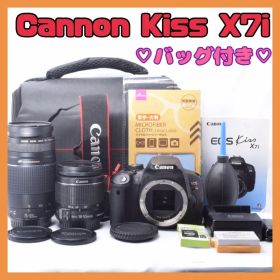 ✨️お花見や入学式に✨️CANON KISS X7i❤️ダブルレンズ❤️入門モデル✨美品