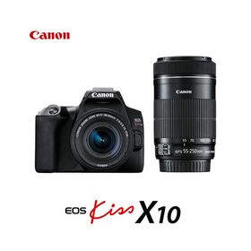 キャノン EOS Kiss X10 ダブルズームキット ブラック デジタル一眼レフカメラ