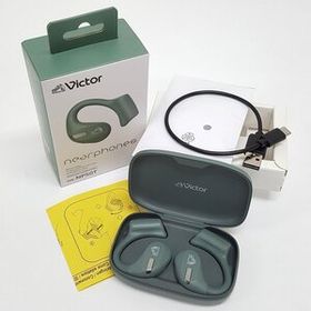 《現状品》Victor オープンイヤー型 完全ワイヤレスイヤホン セージグリーン HA-NP50T-G 店頭併売《家電・60サイズ・福山店》O3214