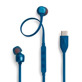 JBL マイク＆コントローラー搭載USB Type-C接続イヤホン(ブルー) JBLT310CBLU JBL TUNE 310C