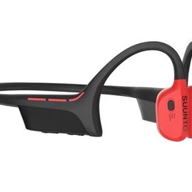 スント ワイヤレス 骨伝導イヤホン IP67 最大10時間 電源バンク 専用充電ケーブル Aqua Wing SS050944000 レッド系