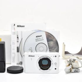 ★美品★ニコン Nikon 1 J1 ホワイト ボディ #1446D