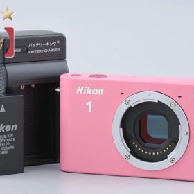 【中古】Nikon ニコン 1 J1 ピンク ミラーレス一眼カメラ シャッター回数僅少