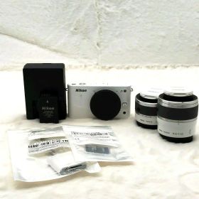 【美品】Nikon 1 J1 ミラーレスカメラ ダブルレンズセット スマホに転送
