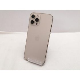 【中古】Apple au 【SIMロック解除済み】 iPhone 12 Pro Max 128GB ゴールド MGCW3J/A【仙台駅東口】保証期間１ヶ月【ランクC】