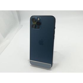 【中古】Apple au 【SIMロック解除済み】 iPhone 12 Pro Max 128GB パシフィックブルー MGCX3J/A【千葉】保証期間１ヶ月【ランクB】
