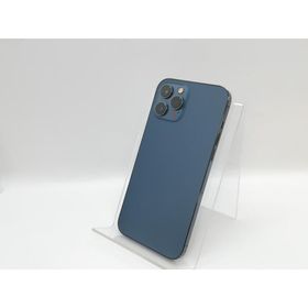 【中古】Apple au 【SIMロック解除済み】 iPhone 12 Pro Max 512GB パシフィックブルー MGD63J/A【京都】保証期間１ヶ月【ランクC】
