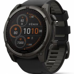 ガーミン fenix 8 Sapphire Dual Power 51mm Ti Carbon Gray DLC / Black 【Suica対応】スマートウォッチ 010-02907-50 [0100290750]【返品種別A】