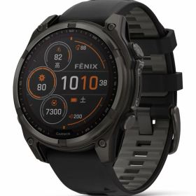 ガーミン fenix 8 Sapphire Dual Power 47mm Ti Carbon Gray DLC / Black 【Suica対応】スマートウォッチ 010-02906-50 [0100290650]【返品種別A】