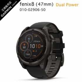 ガーミン fenix 8 Sapphire Dual Power 47mm Ti Carbon Gray DLC / Black010-02906-50ガーミン フェニックス 8 fenix8 デュアルパワー GARMIN スマートウォッチ 心電 軍用規格 防水 GPS GNSS ガーミン