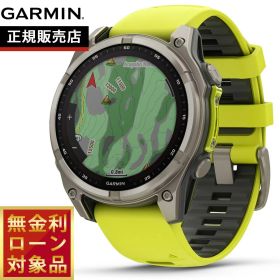 【店内ポイント最大54倍！本日限定！】【無金利ローン】ガーミン GARMIN fenix 8 Sapphire Dual Power 47mm フェニックス8 サファイア デュアルパワー GPS スマートウォッチ 腕時計 010-02906-51 Ti / Amp Yellow