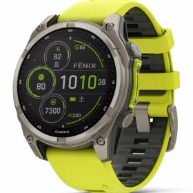 ガーミン fenix 8 Sapphire Dual Power 47mm Ti / Amp Yellow 【Suica対応】スマートウォッチ 010-02906-51 [0100290651]【返品種別A】