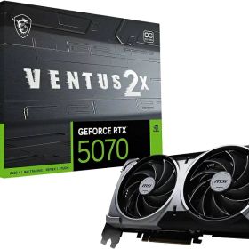 【新品】1週間以内発送【代引き不可】 MSI GeForce RTX 5070 12G VENTUS 2X OC グラフィックスボード VD9071 パソコン 周辺機器