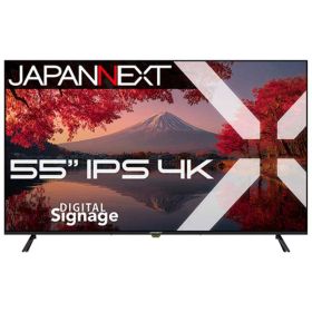 JAPANNEXT IPSパネル搭載 4K大型液晶モニター HDMI ビデオ音声入力 コンポーネント入力 オプティカル音声出力 ［55型 / 4K(3840×2160) / ワイド / 60Hz］ (2年保証) JN-IPS55UHD-M