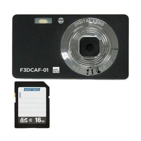 コンパクトデジタルカメラ F3DCAF-01 ＋ SDHCメモリカード 16GB 1セット デジタルカメラ デジカメ カメラ 写真 PC パソコン