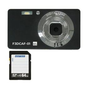 コンパクトデジタルカメラ F3DCAF-01 ＋ SDXCメモリカード 64GB 1セット デジタルカメラ デジカメ カメラ 写真 PC パソコン