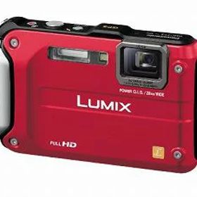 【中古】［状態良好］パナソニック デジタルカメラ LUMIX FT3 スパーキーレッド DMC-FT3-R