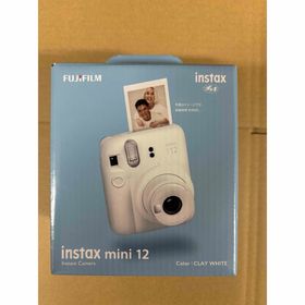 フジフイルム(富士フイルム)の富士フイルムチェキ instax mini 12 クレイホワイト(1台)(フィルムカメラ)