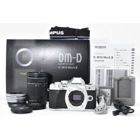 オリンパス(OLYMPUS)のOLYMPUS E-M10 Mark III ダブルズームキット シルバー(ミラーレス一眼)