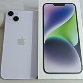 整備済！ iPhone 14 Plus A2885 256GB パープル 本体 SIMフリー 箱 26021105