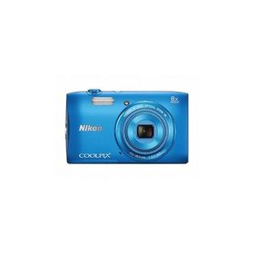 Nikon デジタルカメラ COOLPIX S3600 8倍ズーム 2005万画素 コバルトブルー S360(中古品)