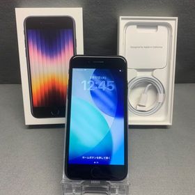 美品 国内版 SIMフリー iPhoneSE 第3世代 64GB ミッドナイト色