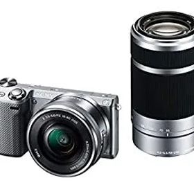 【中古】「非常に良い」SONY ミラーレス一眼 NEX-5T ダブルズームレンズキット シルバー NEX-5TY-S