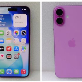 23-17 Apple iPhone16Plus 128GB 本体 日本国内販売モデル ピンク 本体 SIMフリー バッテリー容量100％【中古品】