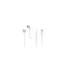 JBL(ジェービーエル) イヤホン カナル型 USB Type-C ホワイト JBLT310CWHT ［USB］