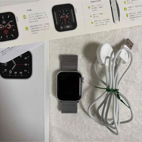 アップルウォッチ(Apple Watch)の【美品】Apple Watch SE 40mm GPS シルバー 純正ミラネーゼ(腕時計(デジタル))