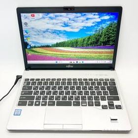 ★コンパクト13.3型★7世代Core-i5 メモリ8GB SSD フルHD DVD カメラ Wi-Fi 指紋認証 ノートパソコン 富士通 LIFEBOOK S937/T FMVS11001 p