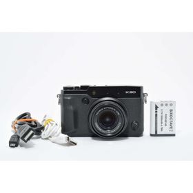 フジフイルム(富士フイルム)の美品 FUJIFILM X30 Xシステム ブラック デジタルカメラ コンデジ(コンパクトデジタルカメラ)